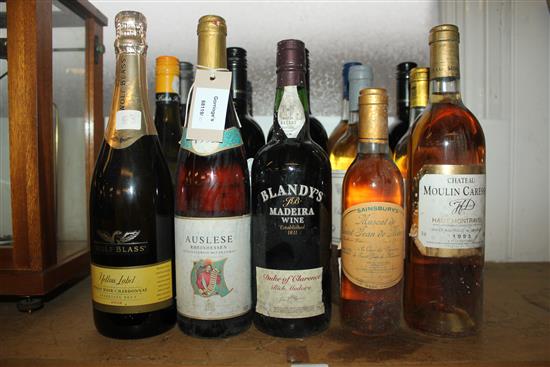 15 bottles of mixed wines